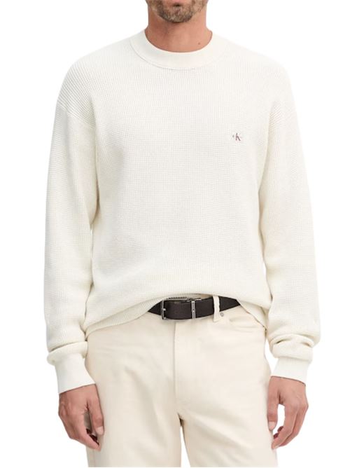 Maglioncino lavorazione waffle Calvin Klein Jeans | LV04RD313GYAS